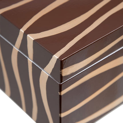 Dekorative Box 35 x 20 x 15 cm Zebra DMF (2 Stück)