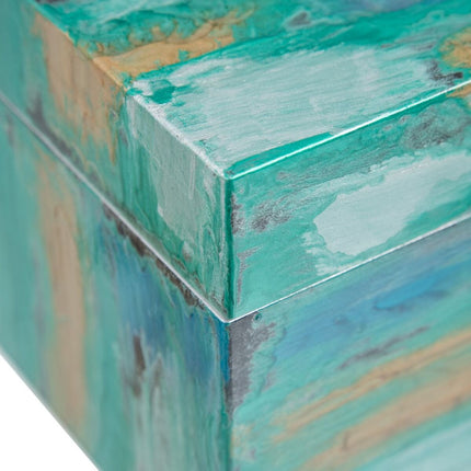 Dekorative Box 35 x 20 x 15 cm abstrakt DMF (2 Stück)