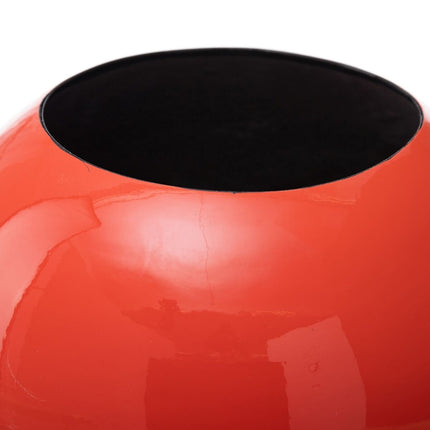 Vase 27 x 27 x 23 cm aus Keramik Orange
