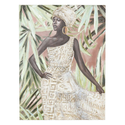 Bild 90 x 2,8 x 120 cm Leinwand Afrikanerin