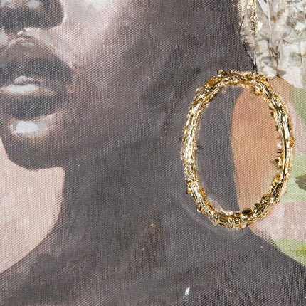 Bild 90 x 2,8 x 120 cm Leinwand Afrikanerin