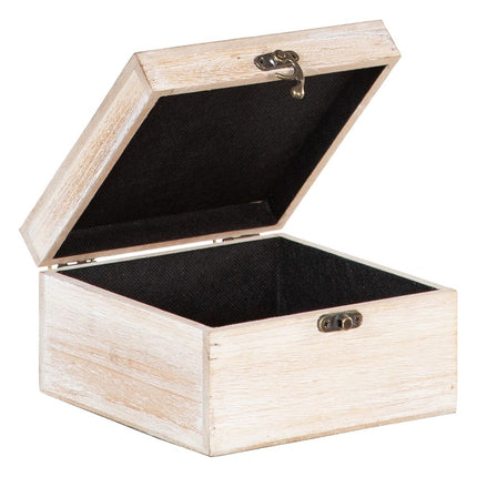 Dekorative Box Bettlaken Rattan 20 x 20 x 12 cm DMF (2 Stück)