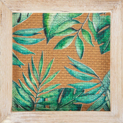 Dekorative Box Bettlaken Rattan 20 x 20 x 12 cm DMF (2 Stück)