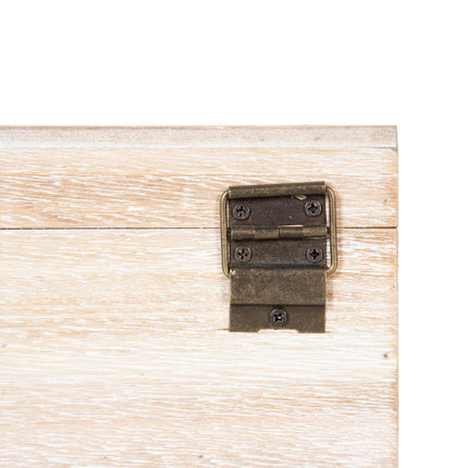 Dekorative Box 30 x 18 x 12 cm Bettlaken Rattan DMF (2 Stück)