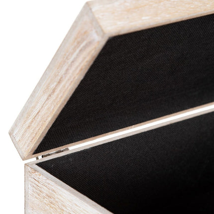 Dekorative Box 30 x 18 x 12 cm Bettlaken Rattan DMF (2 Stück)