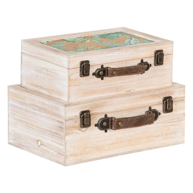 Truhe 34,5 x 24 x 14 cm Rattan DMF