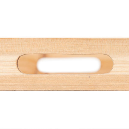 Tablett für Snacks 45 x 31 x 5 cm natürlich Holz Rattan 3 Stücke Palme