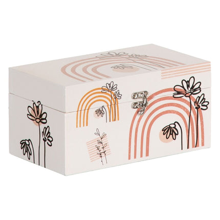 Truhensatz 30 x 18 x 15 cm Blomster Canvas-Stoff DMF (2 Stücke)