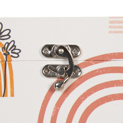Truhensatz 30 x 18 x 15 cm Blomster Canvas-Stoff DMF (2 Stücke)