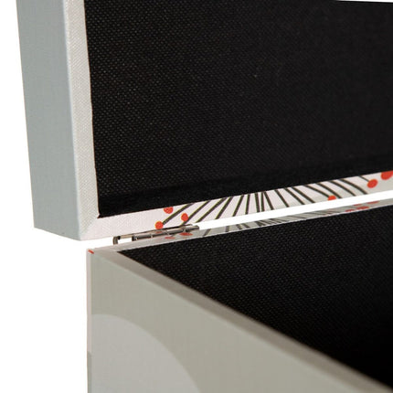 Truhensatz 30 x 18 x 15 cm Blomster Canvas-Stoff DMF (2 Stücke)