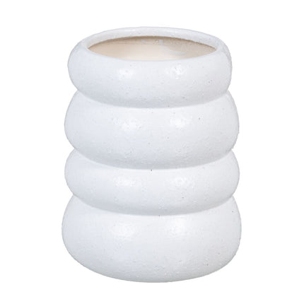 Vase aus Keramik Weiß