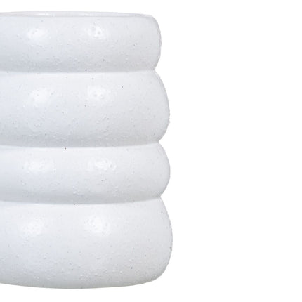 Vase aus Keramik Weiß