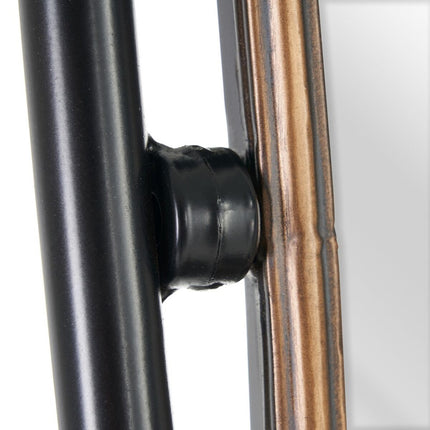 Konsolentisch mit Schubladen BRICK 71 x 34 x 181 cm Kristall Schwarz Gold Metall