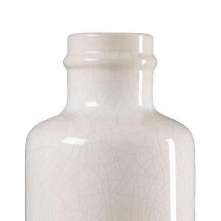 Vase aus Keramik Beige 18 x 18 x 37 cm