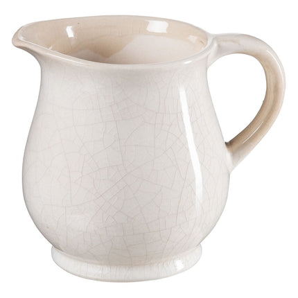 Vase 20 x 15 x 17,5 cm aus Keramik Beige