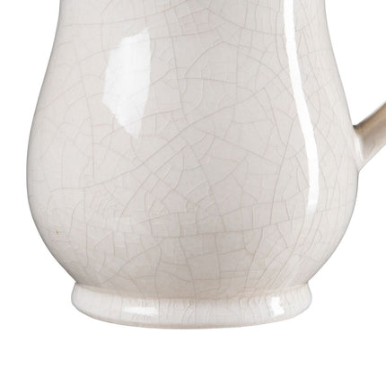 Vase 20 x 15 x 17,5 cm aus Keramik Beige