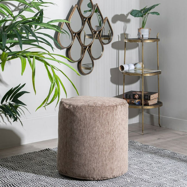 Puff Braun Polyester 45 x 45 x 45 cm Acryl