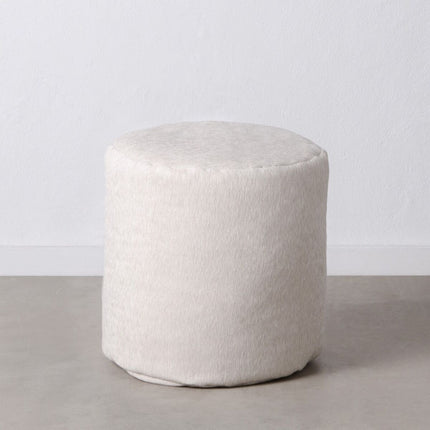 Puff Polyester Hellgrau 45 x 45 x 45 cm Acryl
