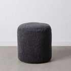 Puff Polyester Dunkelgrau 45 x 45 x 45 cm Acryl