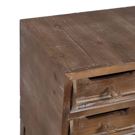 Konsolentisch mit Schubladen NATURE 80 x 36 x 90 cm Tannenholz Holz MDF