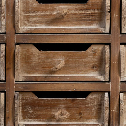 Konsolentisch mit Schubladen NATURE 80 x 36 x 90 cm Tannenholz Holz MDF