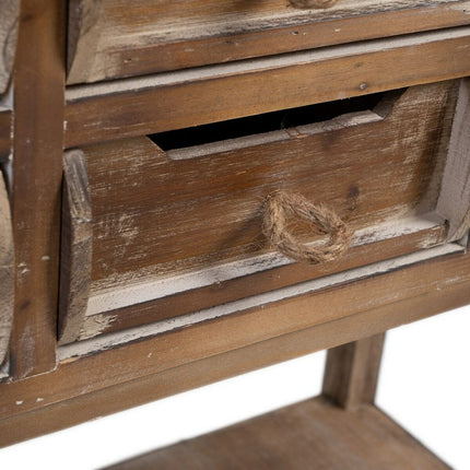 Konsolentisch mit Schubladen NATURE 80 x 36 x 90 cm Tannenholz Holz MDF