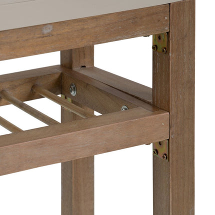 Anrichte MIZUCHI 63 x 27 x 69,5 cm Holz Taupe DMF