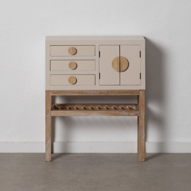 Konsolentisch mit Schubladen MIZUCHI 63 x 26 x 78 cm Holz Taupe DMF