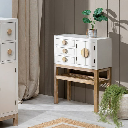 Konsolentisch mit Schubladen MIZUCHI 63 x 26 x 78 cm Holz Taupe DMF