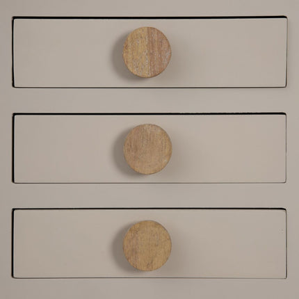 Konsolentisch mit Schubladen MIZUCHI 63 x 26 x 78 cm Holz Taupe DMF