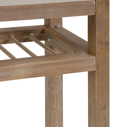 Konsolentisch mit Schubladen MIZUCHI 63 x 26 x 78 cm Holz Taupe DMF