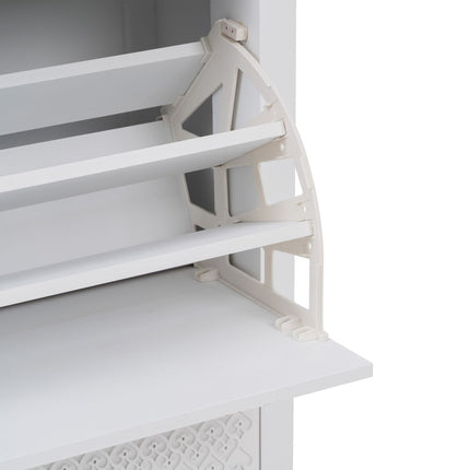 Schuhschrank LOVE 85 x 30 x 110 cm Tannenholz
