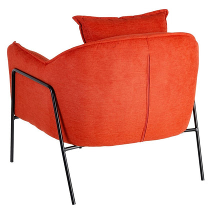 Sessel 76,5 x 70 x 74 cm synthetische Stoffe Metall Orange