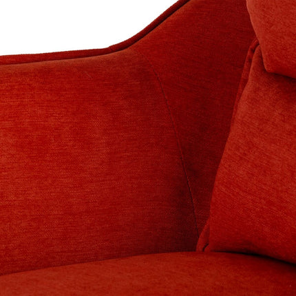 Sessel 76,5 x 70 x 74 cm synthetische Stoffe Metall Orange