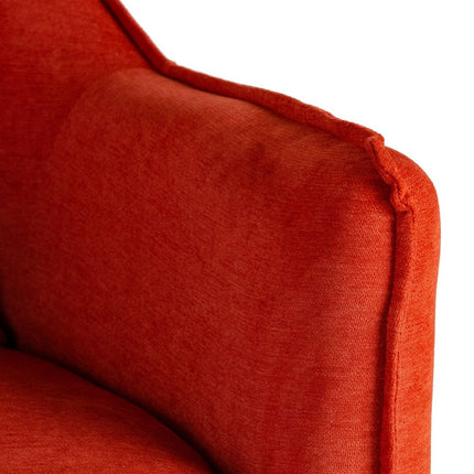 Sessel 76,5 x 70 x 74 cm synthetische Stoffe Metall Orange