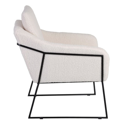 Sessel 69 x 80 x 79 cm synthetische Stoffe Beige Metall