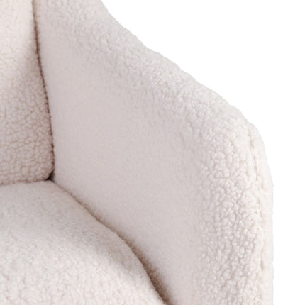 Sessel 69 x 80 x 79 cm synthetische Stoffe Beige Metall