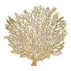 Wanddekoration 58,5 x 8,5 x 55 cm Kristall Gold Metall