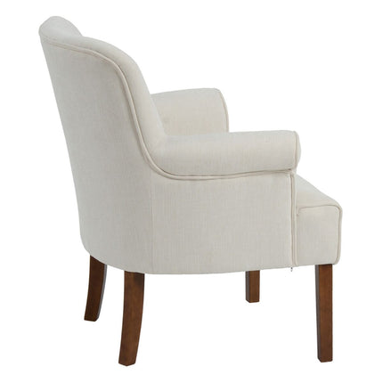 Sessel 77 x 64 x 88 cm synthetische Stoffe Holz Creme