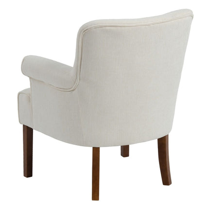 Sessel 77 x 64 x 88 cm synthetische Stoffe Holz Creme