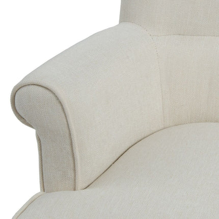 Sessel 77 x 64 x 88 cm synthetische Stoffe Holz Creme