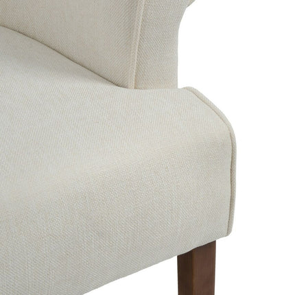 Sessel 77 x 64 x 88 cm synthetische Stoffe Holz Creme