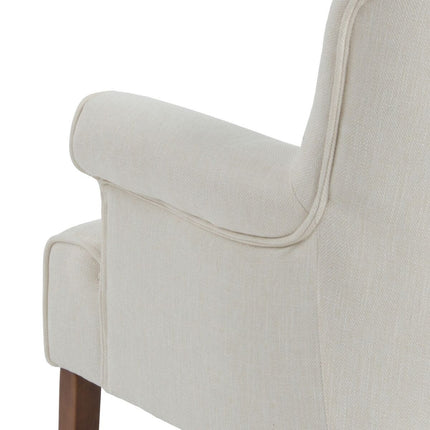 Sessel 77 x 64 x 88 cm synthetische Stoffe Holz Creme