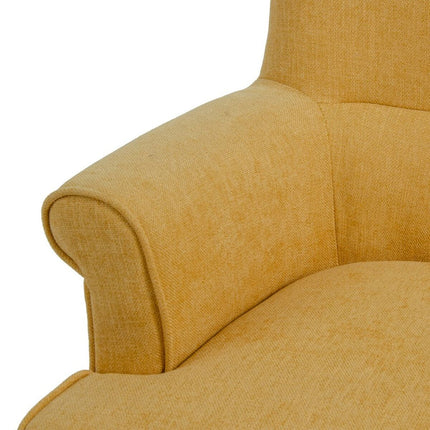 Sessel 77 x 64 x 88 cm synthetische Stoffe Holz Senf