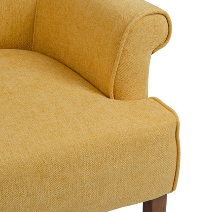Sessel 77 x 64 x 88 cm synthetische Stoffe Holz Senf