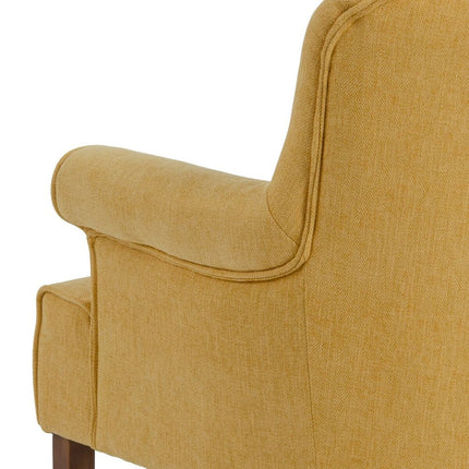 Sessel 77 x 64 x 88 cm synthetische Stoffe Holz Senf