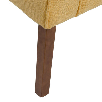 Sessel 77 x 64 x 88 cm synthetische Stoffe Holz Senf