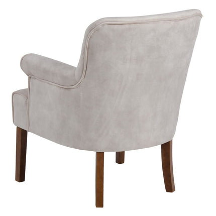 Sessel 77 x 64 x 88 cm synthetische Stoffe Beige Holz