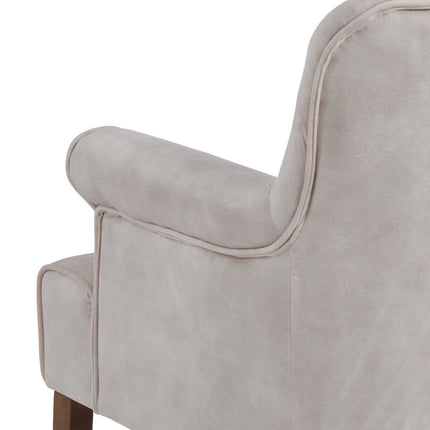 Sessel 77 x 64 x 88 cm synthetische Stoffe Beige Holz