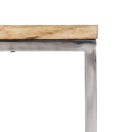 Couchtisch 70 x 70 x 41 cm Metall Holz 3 Stück